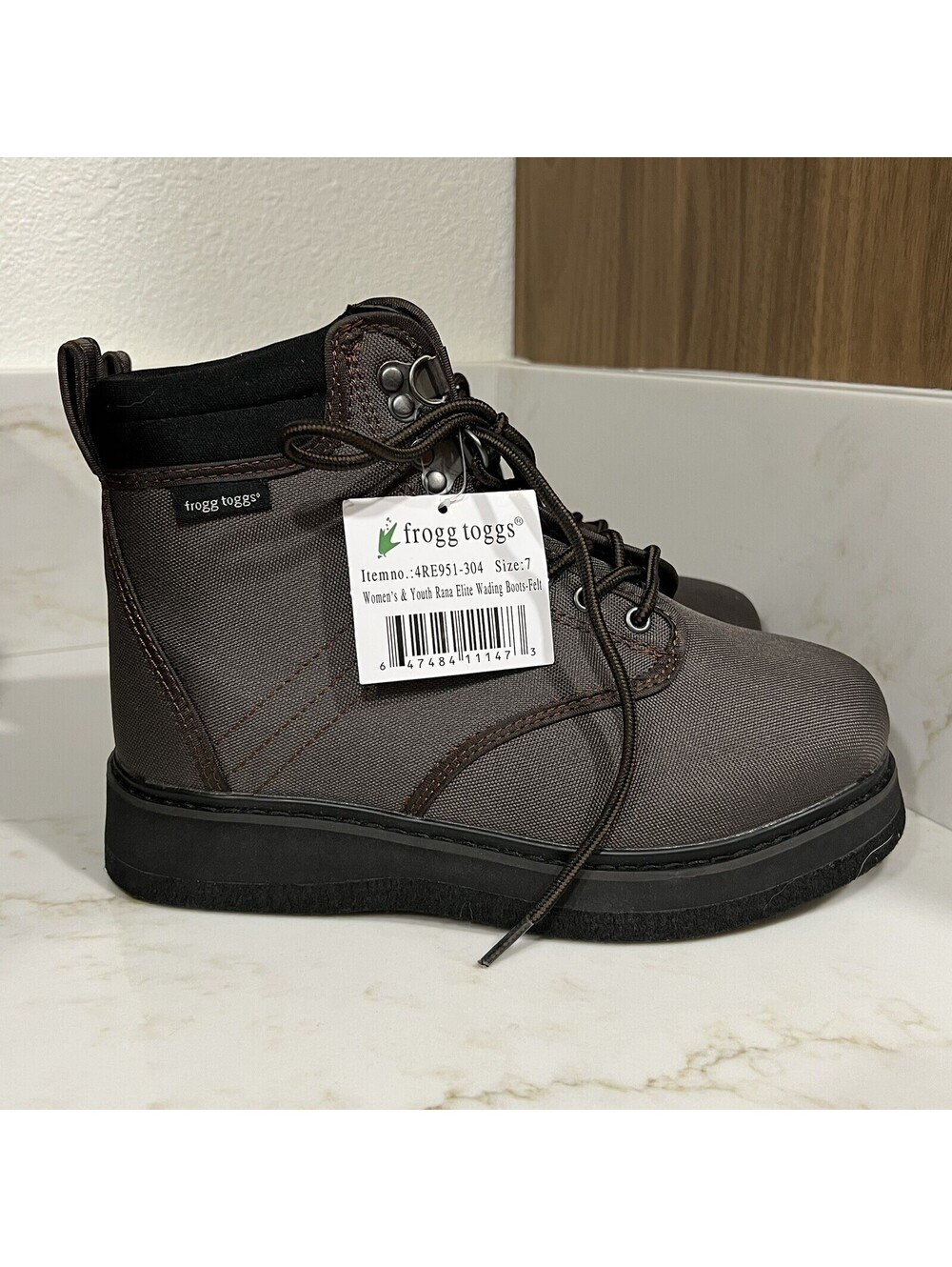 NEW Frogg Toggs Sz 7 Women Kids Rana Elite Felt Wading Shoe Fishing Hunting